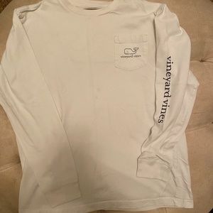 Vineyard Vines Youth White Long Sleeve